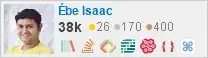 profile for Ébe Isaac on Stack Exchange, a network of free, community-driven Q&A sites