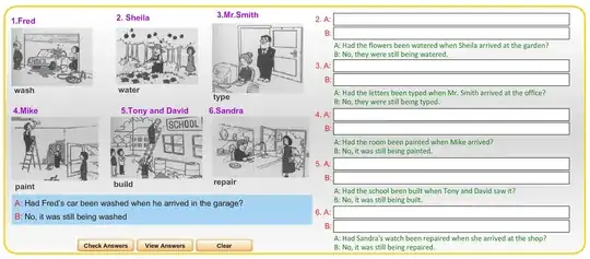 A picture of the textbook, where the "at the garden" conversation is shown under Question 2