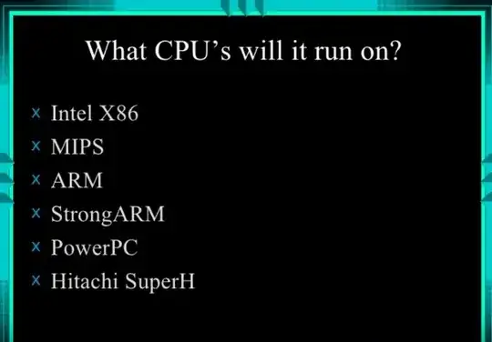 Windows CE 2.0 presentation: What CPU's will it run on?