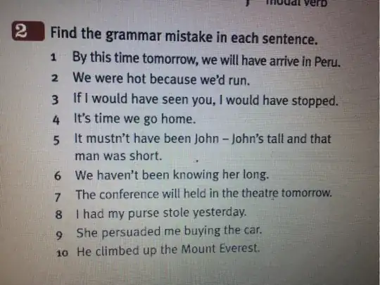 the second sentence 