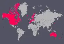 Countries I have been.