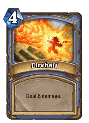 Hearthstone Fireball Card