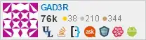 profile for GAD3R on Stack Exchange, a network of free, community-driven Q&A sites