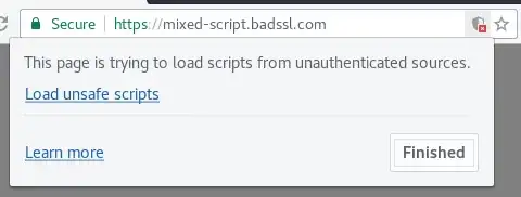 Chrome mixed active content warning