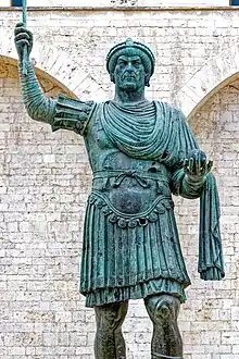 Marcian is though by some scholars to be the emperor represented as the " Colossus of Barletta "