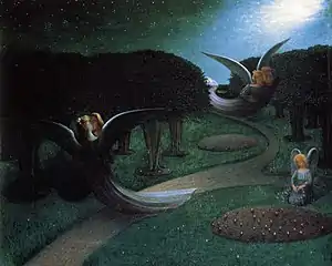 Angels in the Night (1894), oil on canvas, 47.9 x 60&nbsp;cm., Museo Kröller-Müller, Otterlo