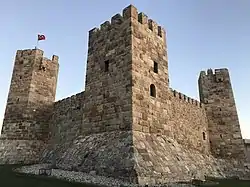 View of the Çandarlı Castle.