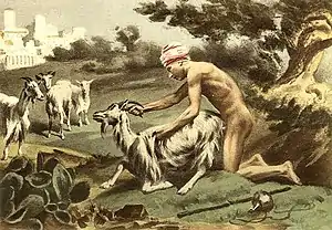 Depiction of zoophilia. (Plate XVII)