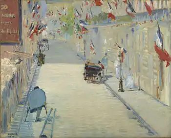 The Rue Mosnier with Flags, 1878, J. Paul Getty Museum