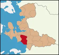 Location of Menderes