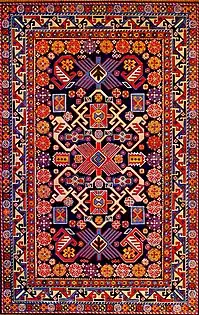 An Azerbaijani carpet from the Shirvan group from Bijo village, mid-19th century