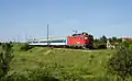 Serbian Railways' unrefurbished 441-704 between Subotica and Novi Sad