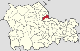 Location in Neamț County
