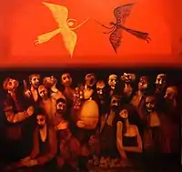 canvas,oil, 188х208 cm