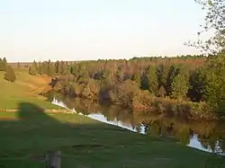 The upper flows of the Kama River near the selo of Sergino