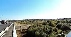 View of Serafimovich from the bridge across the Don River