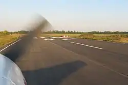 On the runway in Dinskoy District