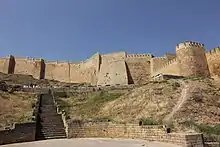 Wall of the Derbent citadel.