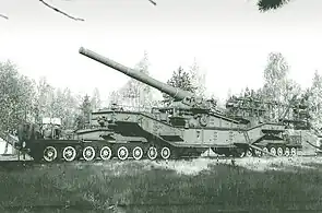 Russian Zh. D. railway gun at Krasnaya Gorka fort.