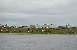 View of Pokrovsk from the Lena River