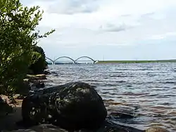 Railway bridge across the Volga River connecting Nekouzsky and Rybinsky Districts