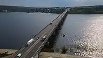 The Zaymishchensky bridge&nbsp;[ru] of the M7 highway in Tatarstan.