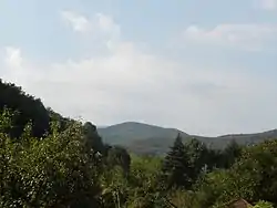 The Balkan Mountains seen from Oshane