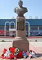 Bust of Amet-khan at Uytash Airport