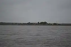 View of the village from the banks of the Kharyynka River