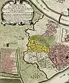 Old map of Belgrade