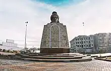 Statue of Abu Ja'far al-Mansur by Khaled al-Rahal, 1977