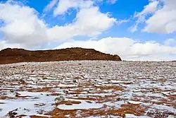 Snow in the Midian mountainous region