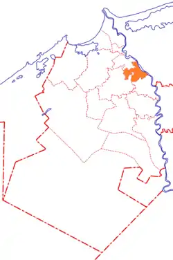 Location in Beheira Governorate