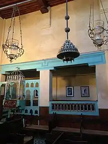 Interior of the synagogue