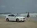 Car at the beach