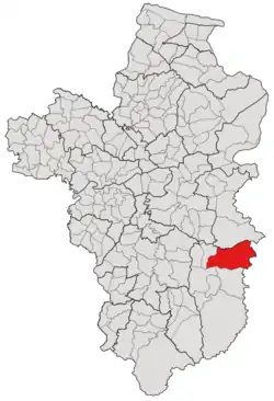 Subdistrict location in Ubon Ratchathani province