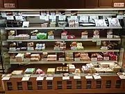 A variety of ekiben on sale in railway station