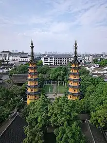 Luohanyuan Twin Pagodas, built in 982.