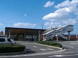 Nishi-Izumo Station platforms 2018-1-4