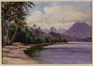 Kaneohe Bay, Oahu. oil on board