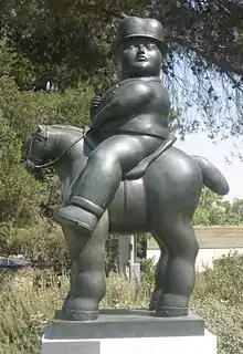 Man on Horse, bronze, 1992, at the Israel Museum, Jerusalem, Israel