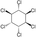 α-Hexachlorocyclohexane, the dextrorotatory enantiomer