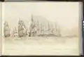 Sailing trial, the turning point, off Malaga, 17 July 1852