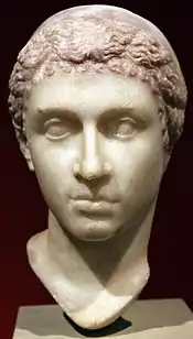 A Roman marble bust of Cleopatra VII of Ptolemaic Egypt, c. 50-30 BC (around the time of her visit to Rome with Julius Caesar)