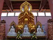 Vairocana statue in Sam Poh Wan Futt Chi, a Chinese Buddhist temple in Cameron Highlands, Pahang, Malaysia