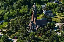 Church of Revelation, Saltsjöbaden, built by Knut Agathon Wallenberg