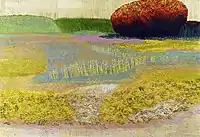 Ivo Křen, Sumac and Reed, linocut 65 x 95 cm, consecutive print in 28 colours, 2012