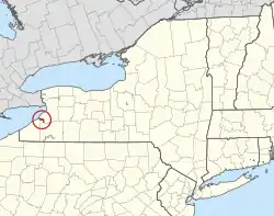 Location of Cattaraugus Reservation