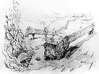 Czech agate, b&w photo of colour drawing (1970)