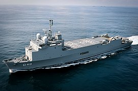 Bahia landing vessel in exercise in 2017.